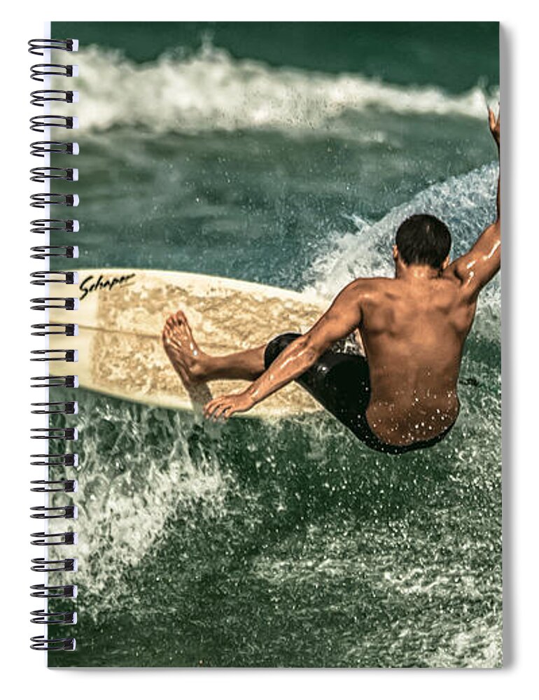 Beach Spiral Notebook featuring the photograph Going Off by Eye Olating Images