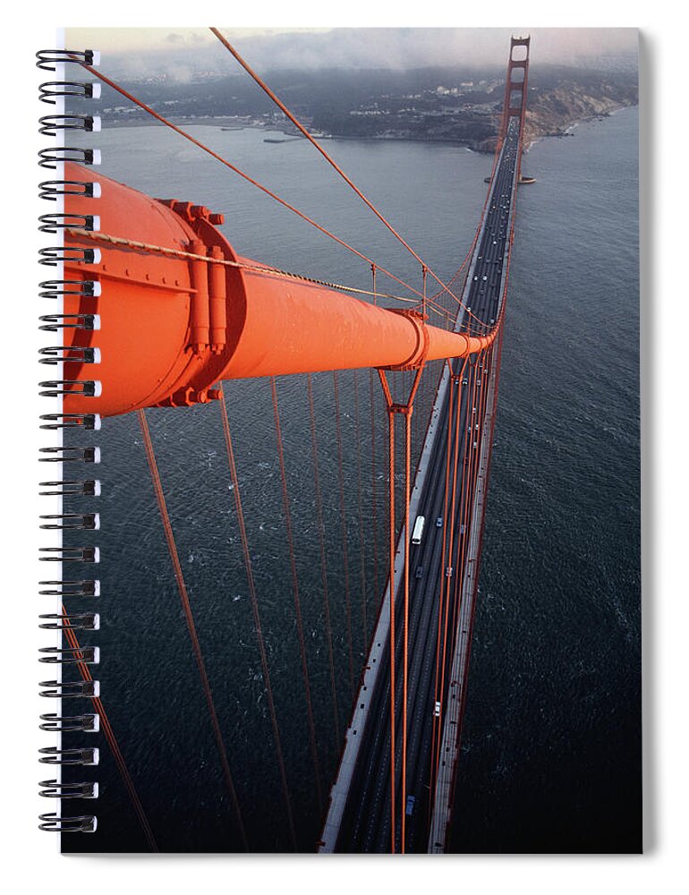 San Francisco Spiral Notebook featuring the photograph Golden Gate Bridge, San Francisco by Peter Ginter