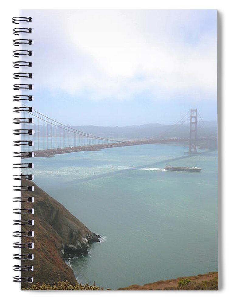 Golden Gate Bridge Spiral Notebook featuring the photograph Golden Gate Bridge by Veronica Batterson