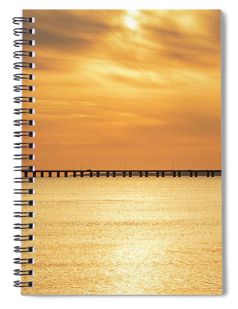 Sunrise Spiral Notebook featuring the photograph Golden Opportunity by Donna Twiford