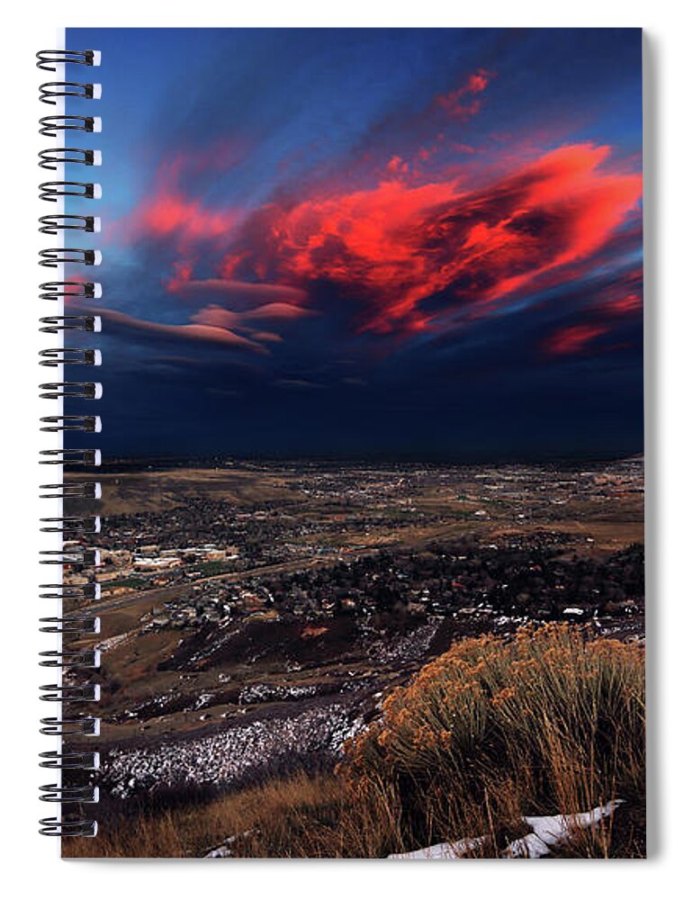 Golden Spiral Notebook featuring the photograph Golden With Just A Splash Of Orange by Brian Gustafson