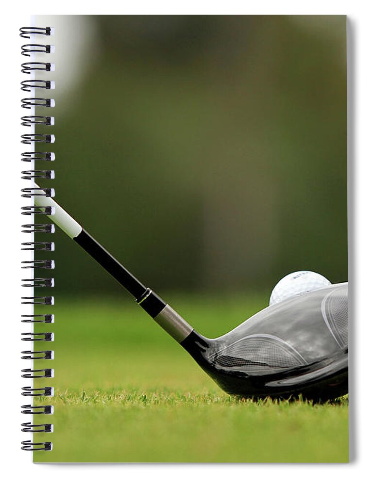 Grass Spiral Notebook featuring the photograph Golf Day by Nino H. Photography