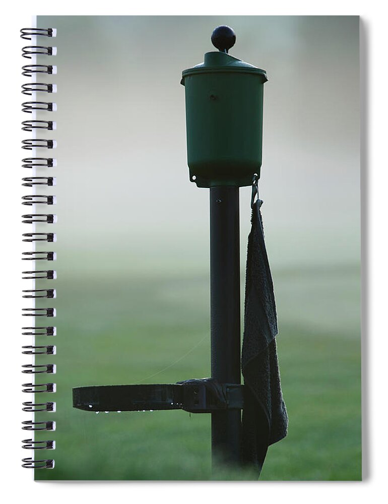 Part Of A Series Spiral Notebook featuring the photograph Golfball Washer by Christian Adams
