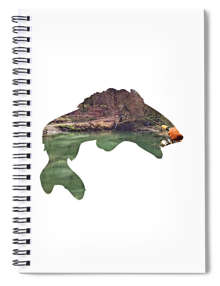 2d Spiral Notebook featuring the photograph Gone Fishing by Brian Wallace