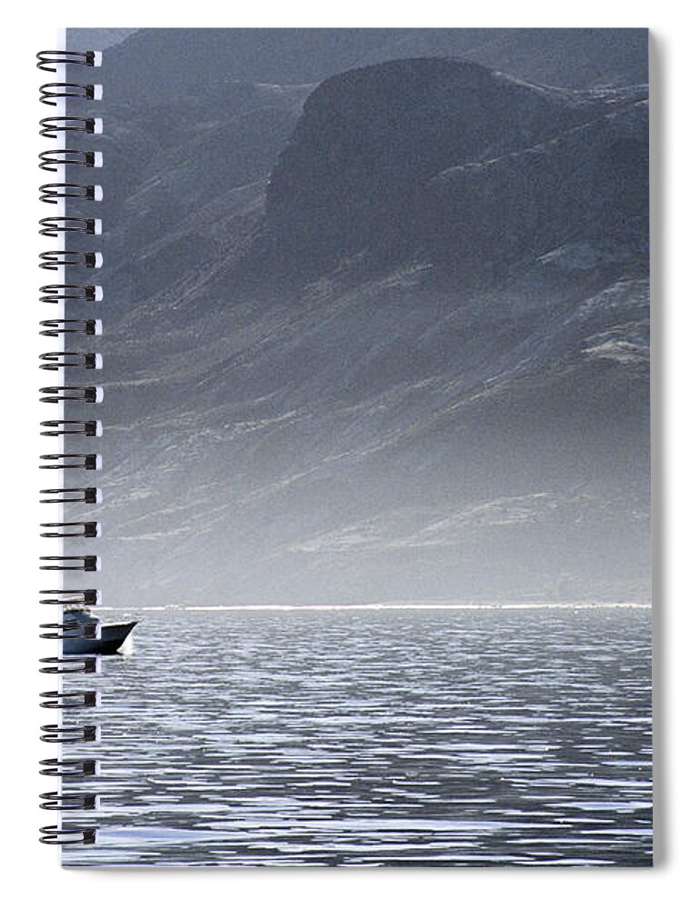 Fishing Boats Spiral Notebook featuring the photograph Gone Fishing by David Shuler