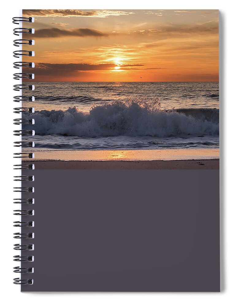 Terry D Photography Spiral Notebook featuring the photograph Good Things Coming Lavallette Beach NJ Square by Terry DeLuco