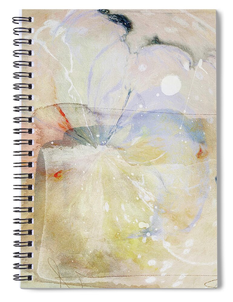 Abstract Spiral Notebook featuring the photograph Gracie's Dress by Karen Lynch