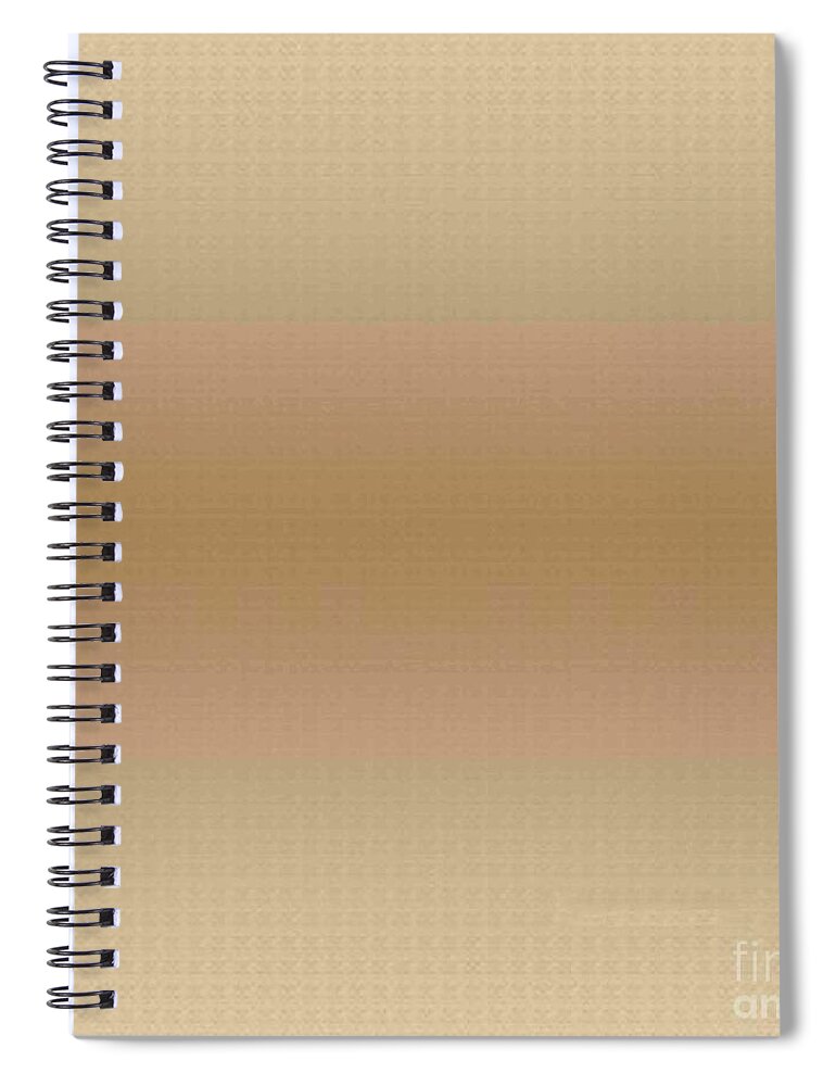 Colors Spiral Notebook featuring the digital art Gradient G16 Light Brown by Monica C Stovall