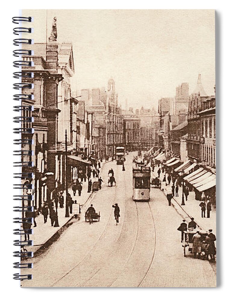Leicester Spiral Notebook featuring the photograph Granby Street Leicester by Heidi De Leeuw