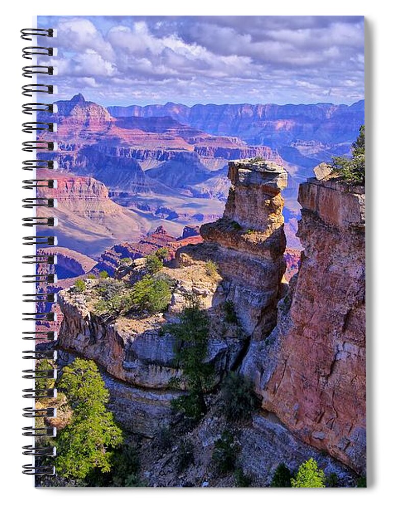 Grand Canyon Spiral Notebook featuring the photograph Grand Canyon Overlook by Alex Morales
