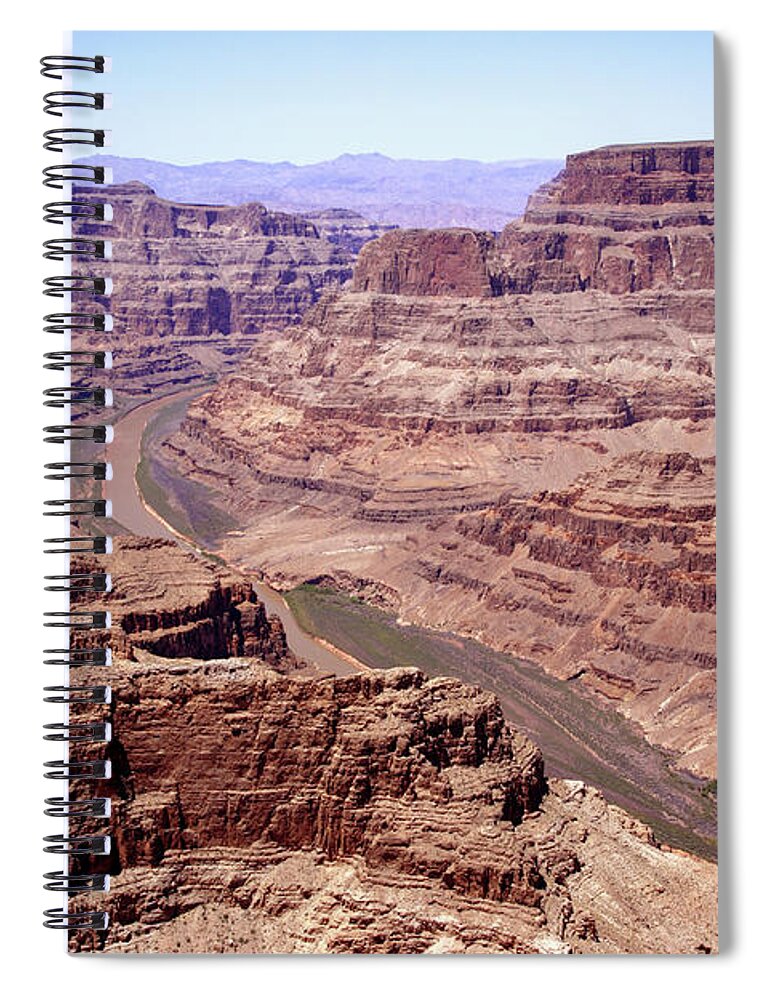 Scenics Spiral Notebook featuring the photograph Grand Canyon With Colorado River From by Rosemary Calvert