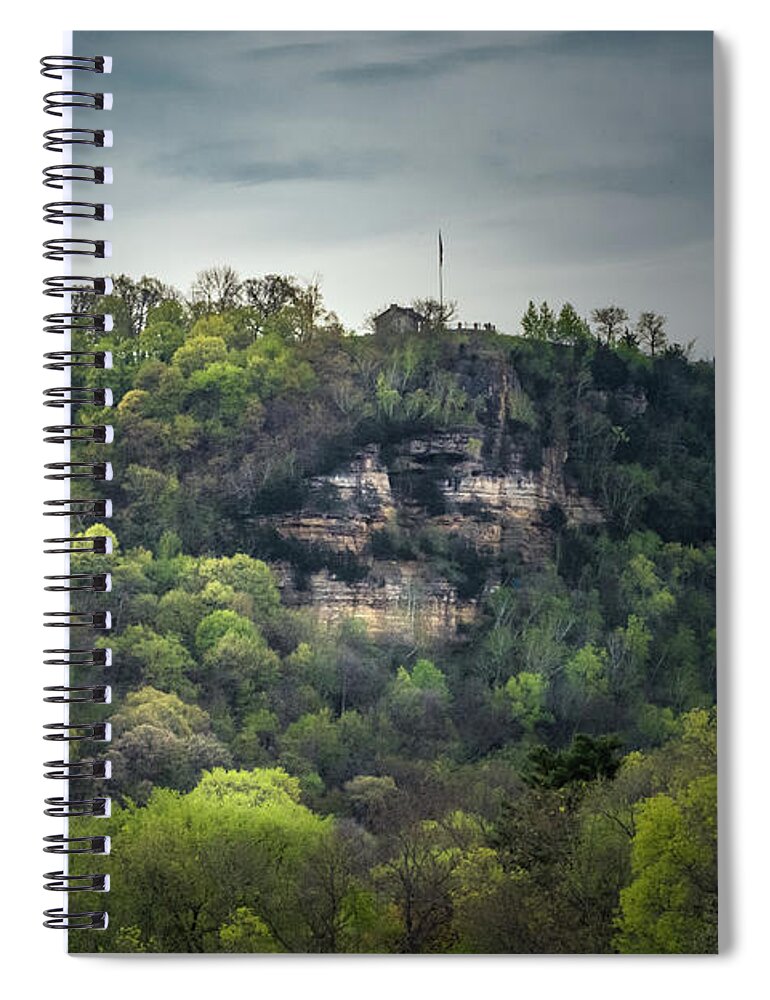 Bluff Spiral Notebook featuring the photograph Grandad Bluff by Phil S Addis