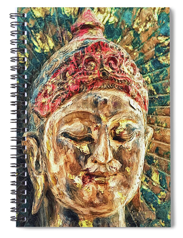 Bodhisattva Spiral Notebook featuring the photograph Grateful Heart by Jill Love