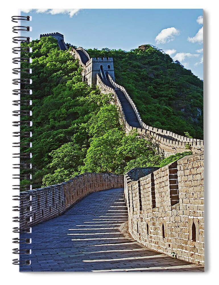 Tranquility Spiral Notebook featuring the photograph Great Wall Of China At Mutianyu, China by John W Banagan