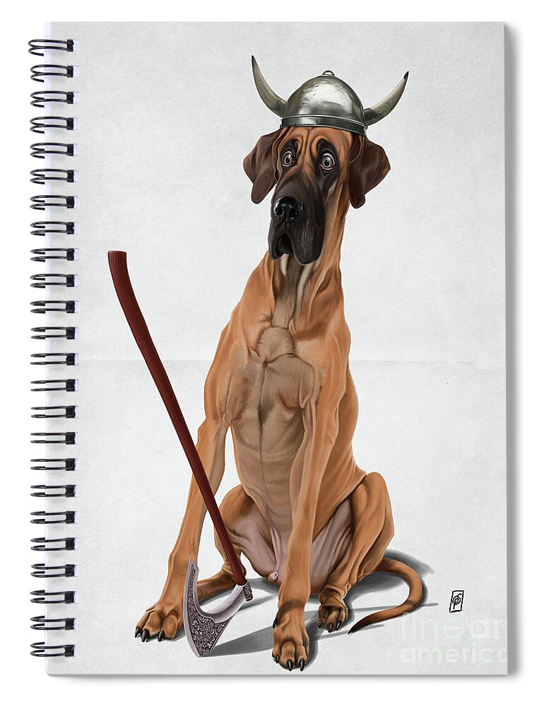 Illustration Spiral Notebook featuring the digital art Great Wordless by Rob Snow