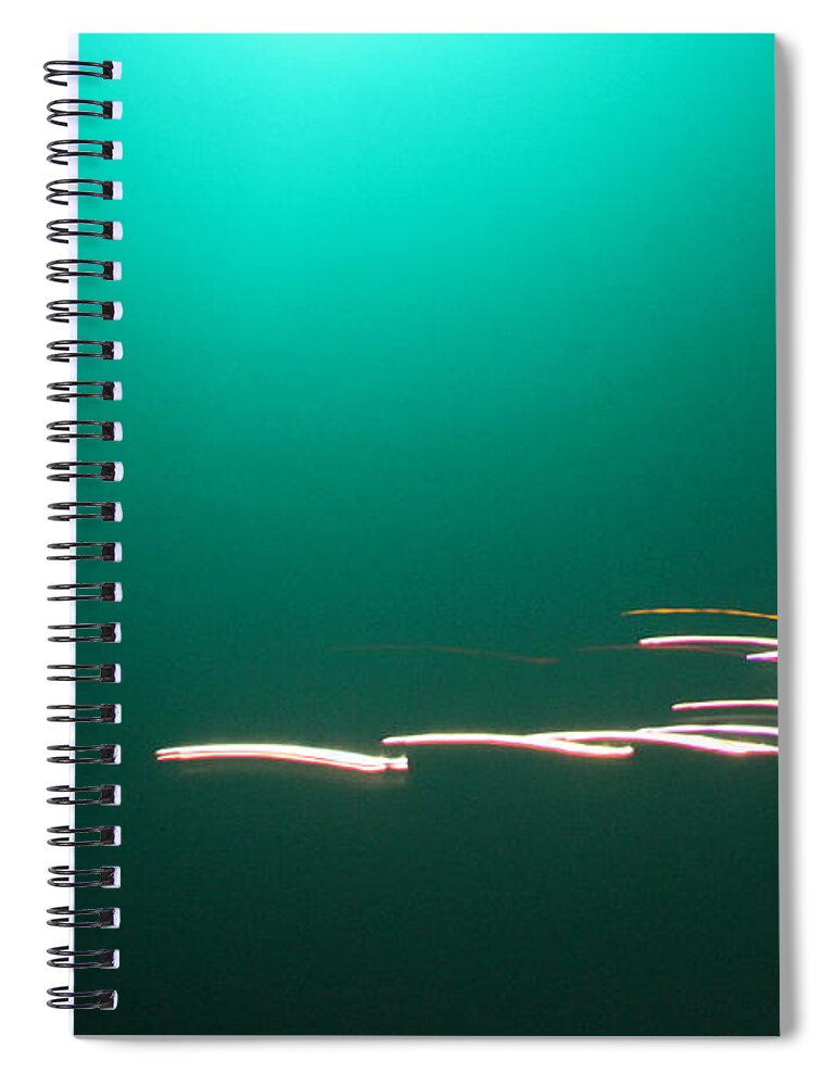 Llamp Spiral Notebook featuring the photograph GREEN Means GO - LLAMP 012 by M E