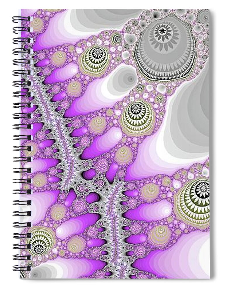Space Spiral Notebook featuring the digital art Green Top Canyon by Don Northup