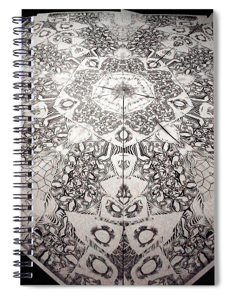 Star Spiral Notebook featuring the mixed media Grillo by Jeremy Robinson
