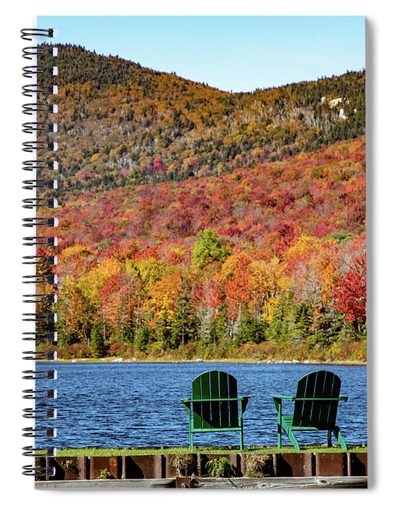 Groton State Forest Seyon Pond Spiral Notebook featuring the photograph Groton State Forest and Seyon Pond by Jeff Folger