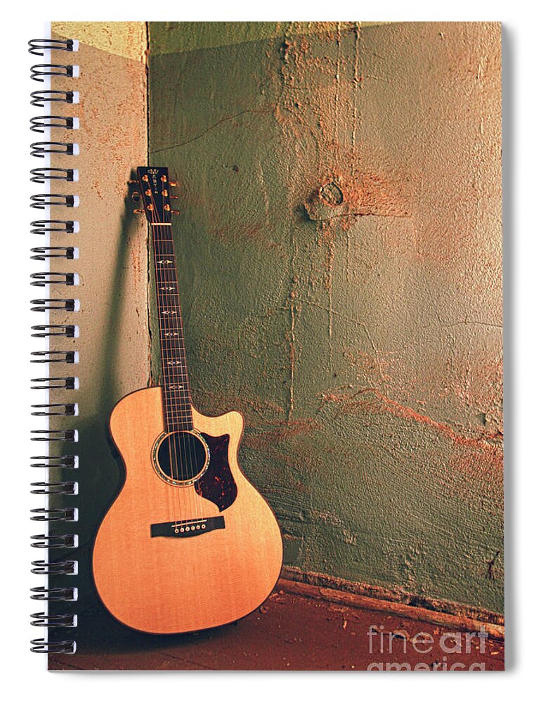Guitar Spiral Notebook featuring the photograph That Old Music by See It In Texas