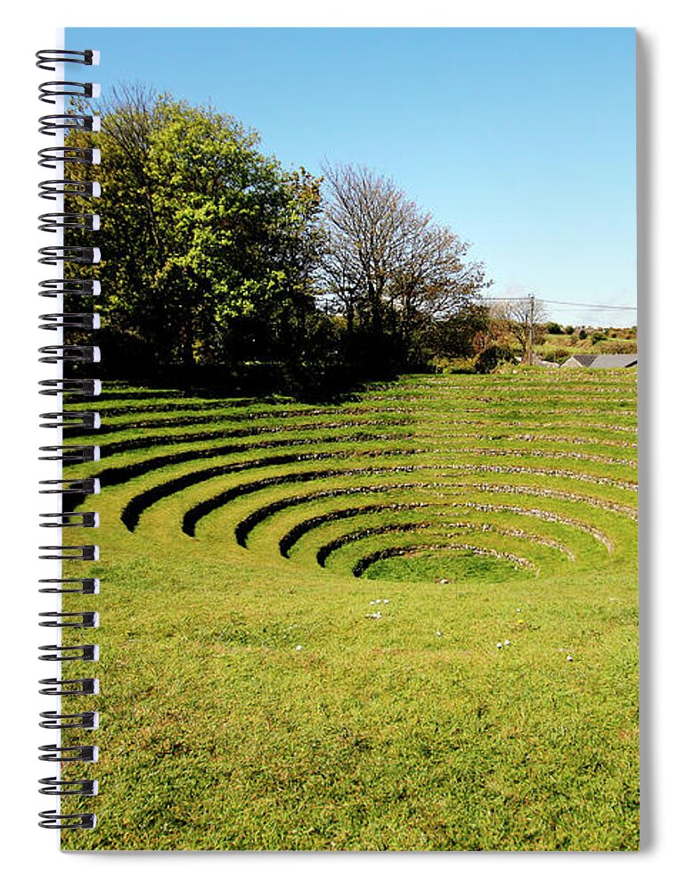 Gwennap Pit Spiral Notebook featuring the photograph Gwennap Pit  by Terri Waters