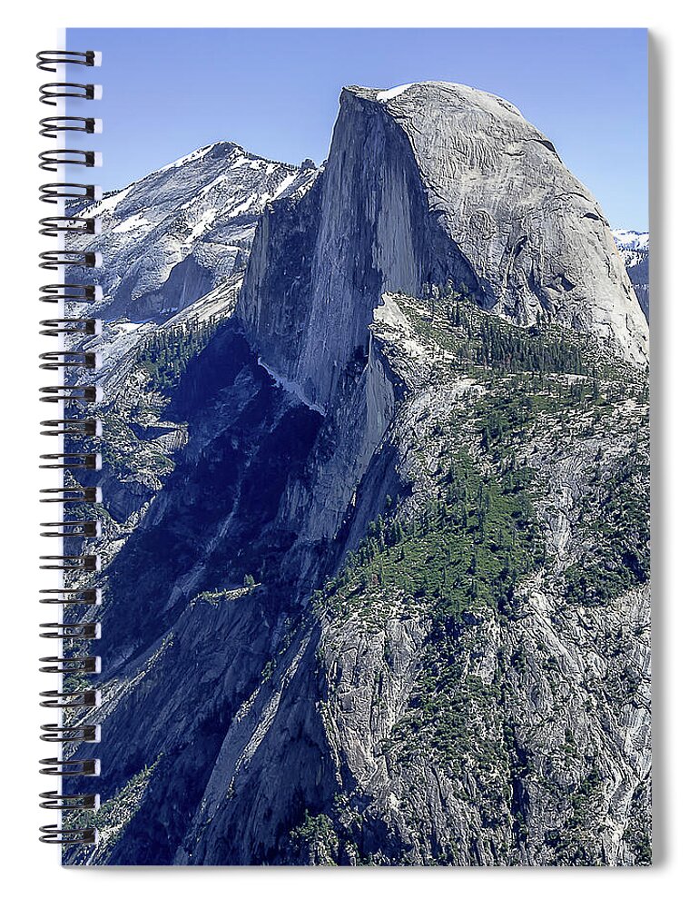 Yosemite Spiral Notebook featuring the photograph Half Dome from Glacier Point by Mike Long