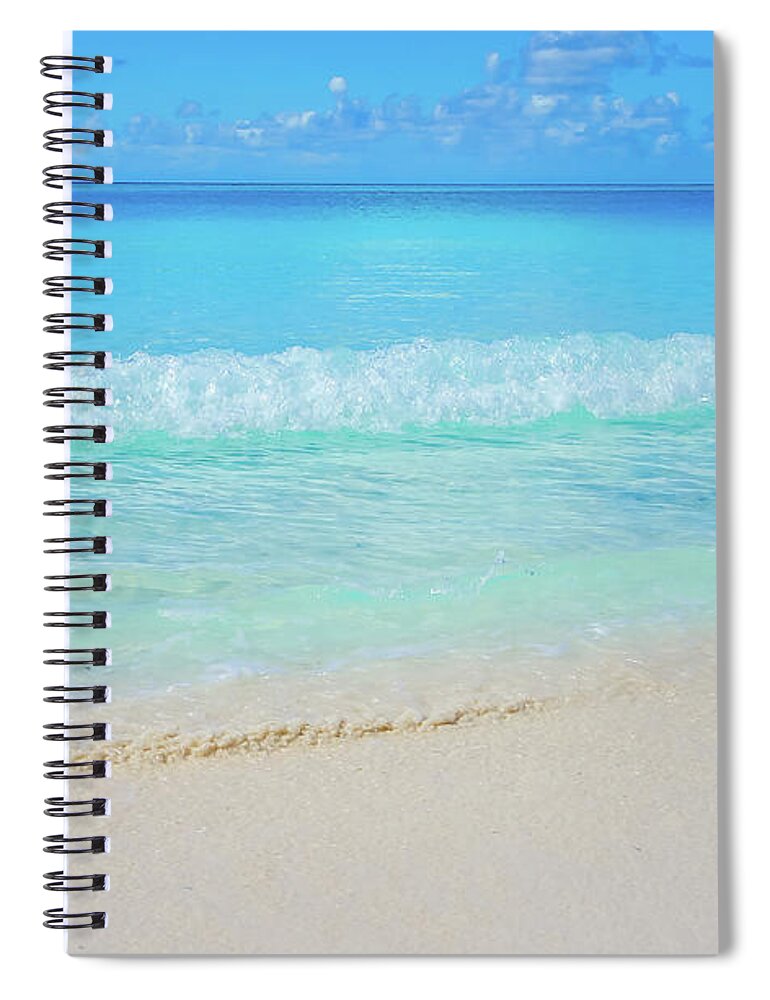 Bahamas Spiral Notebook featuring the photograph Half Moon Cay Beach 1 by Dawn Richards