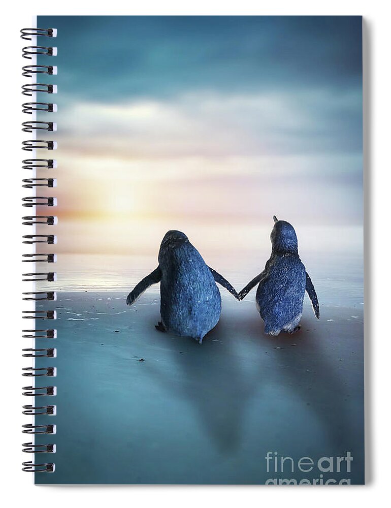 Kremsdorf Spiral Notebook featuring the photograph Happy Feet by Evelina Kremsdorf