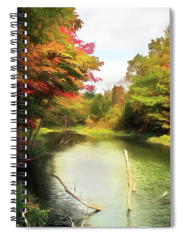 Creek Spiral Notebook featuring the photograph Hargus Creek by Susan Hope Finley