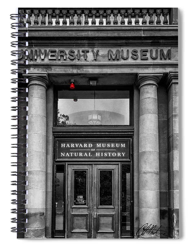 Architecture Spiral Notebook featuring the photograph Harvard Museum of Natural History by Chris Montcalmo