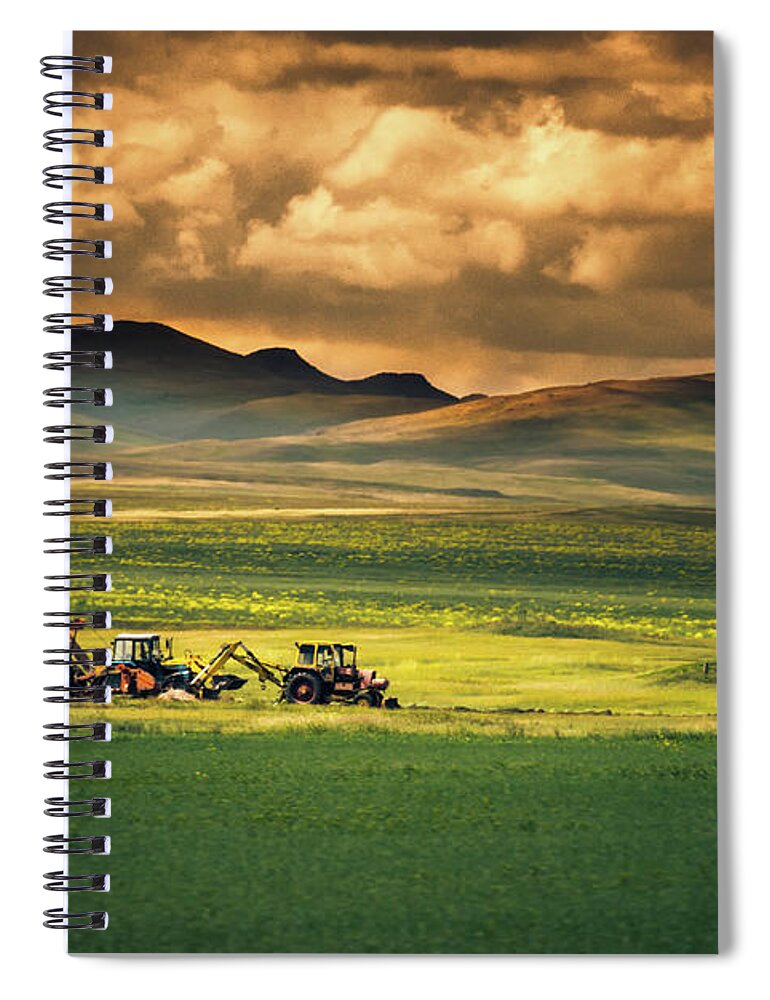 Tranquility Spiral Notebook featuring the photograph Harvest In Siberia by Nutexzles