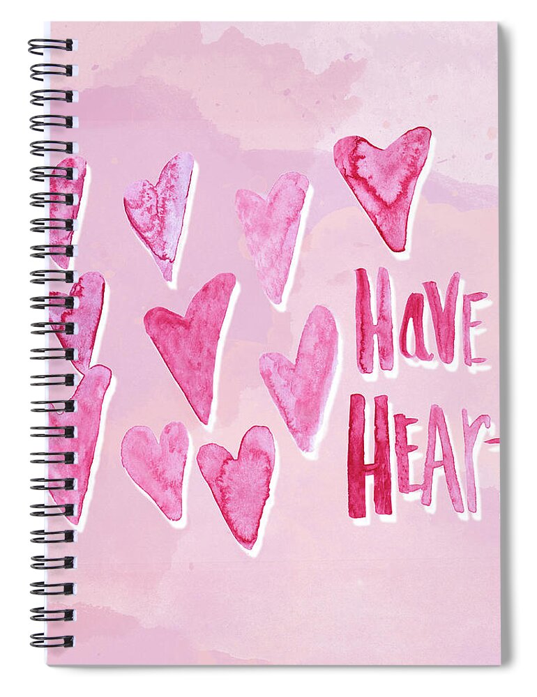 Have Spiral Notebook featuring the mixed media Have Heart by Sd Graphics Studio