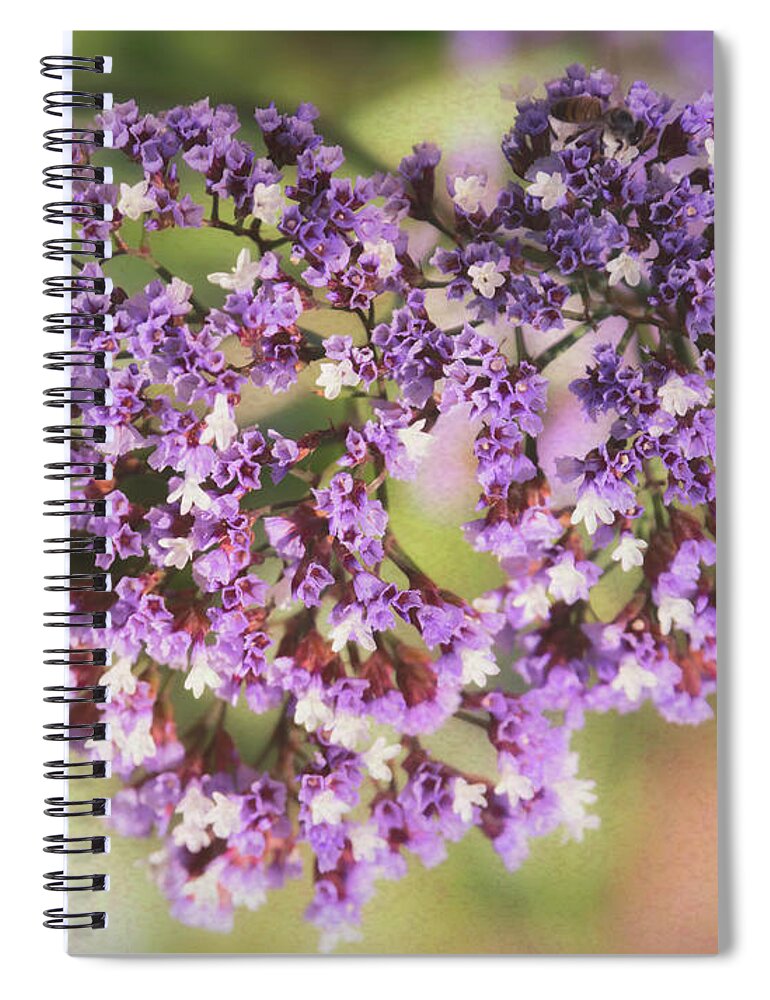 Sea Lavender Spiral Notebook featuring the photograph Heart Of Sea Lavendar by Saija Lehtonen