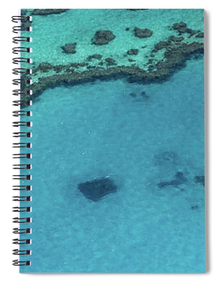 Panoramic Spiral Notebook featuring the photograph Heart Reef, Great Barrier Reef by Francesco Riccardo Iacomino