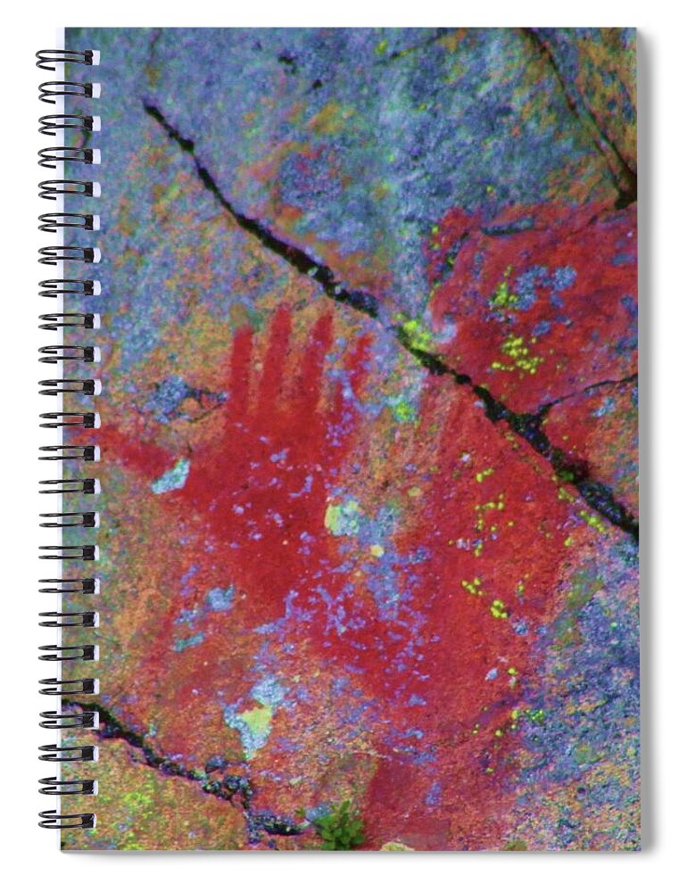 Pictograph Spiral Notebook featuring the photograph Hello by Fred Bailey