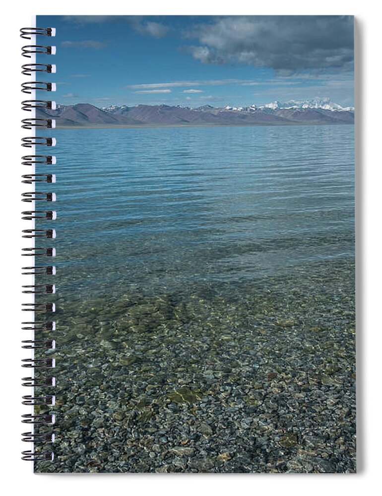 Tranquility Spiral Notebook featuring the photograph Highland Lake God Namco by Zhongjia's Image