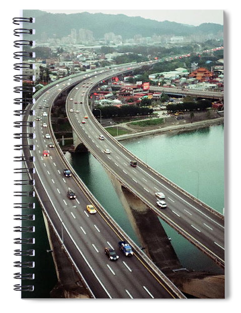Taiwan Spiral Notebook featuring the photograph Highway by Ivanchang