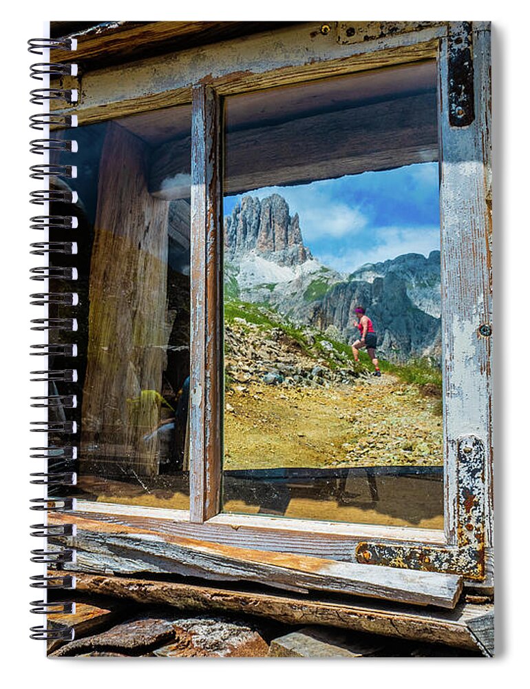 Hiking Spiral Notebook featuring the photograph Room with a View by Leslie Struxness