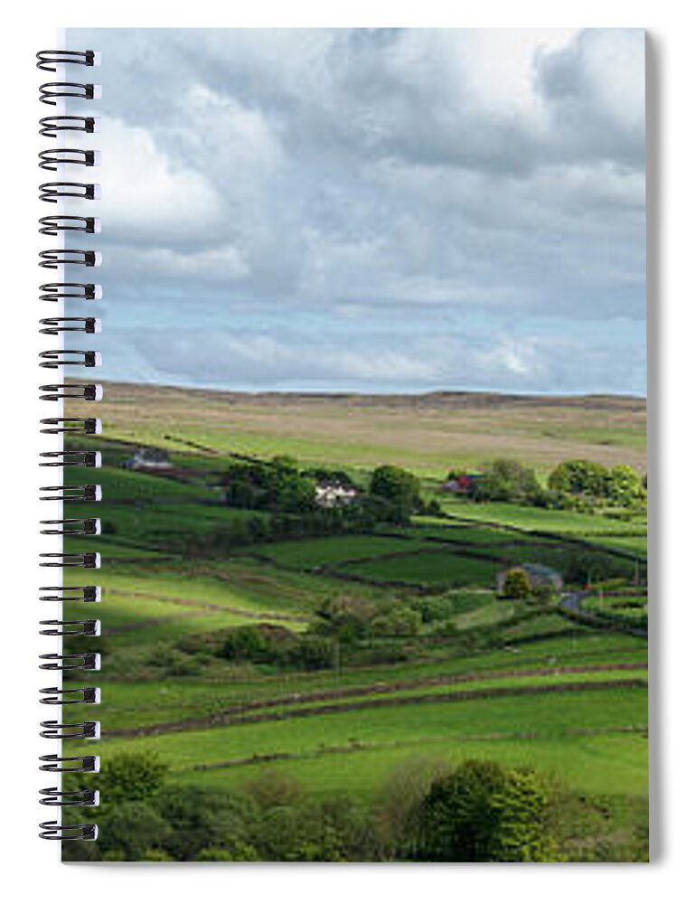 Horizontal Spiral Notebook featuring the photograph Hill Farms, Glenarm, Northen Ireland by Patrick McGill