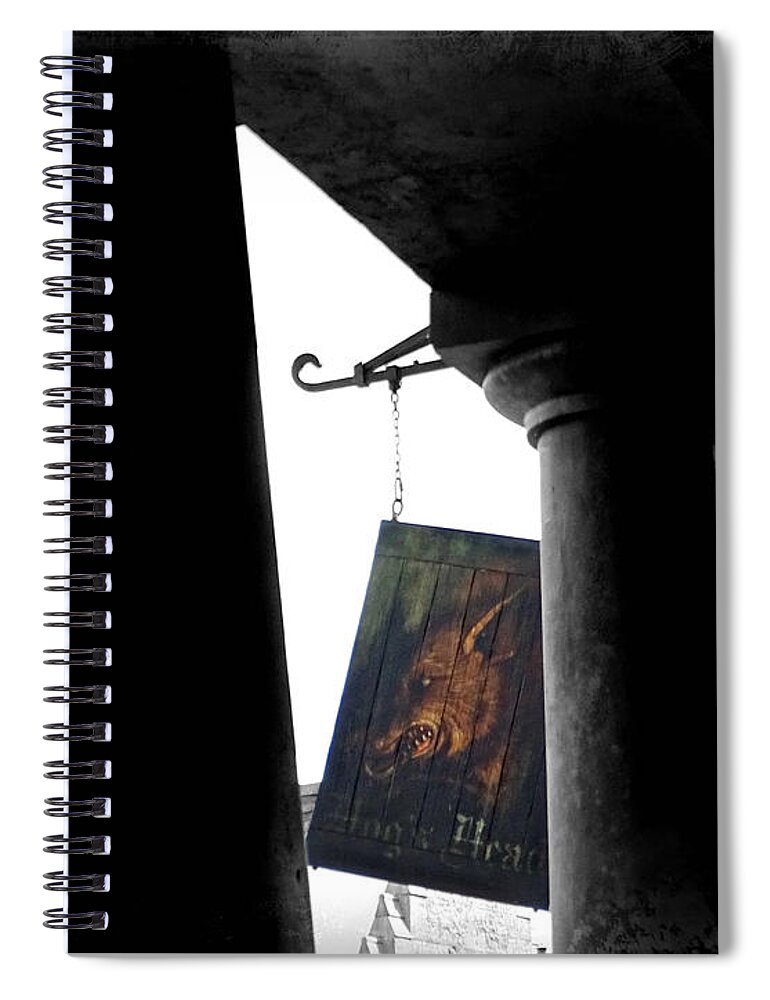 Hog's Head Spiral Notebook featuring the photograph Hog's Head by Dark Whimsy