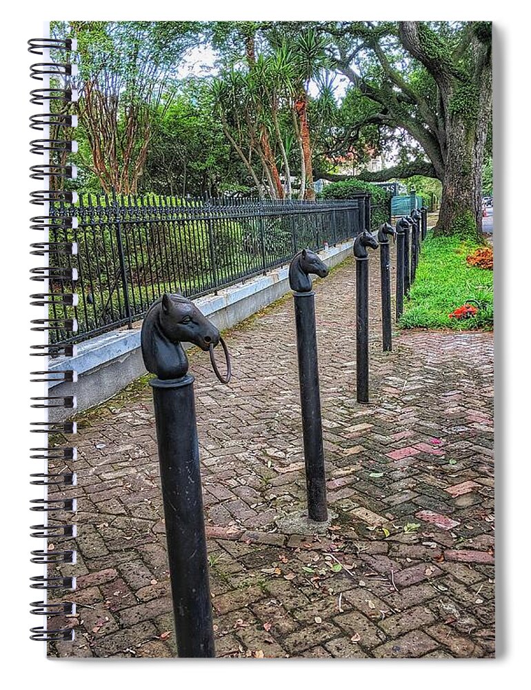 New Orleans Spiral Notebook featuring the photograph Hold My Horse by Portia Olaughlin
