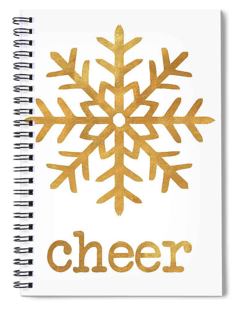 Holiday Spiral Notebook featuring the mixed media Holiday Cheer by Sd Graphics Studio