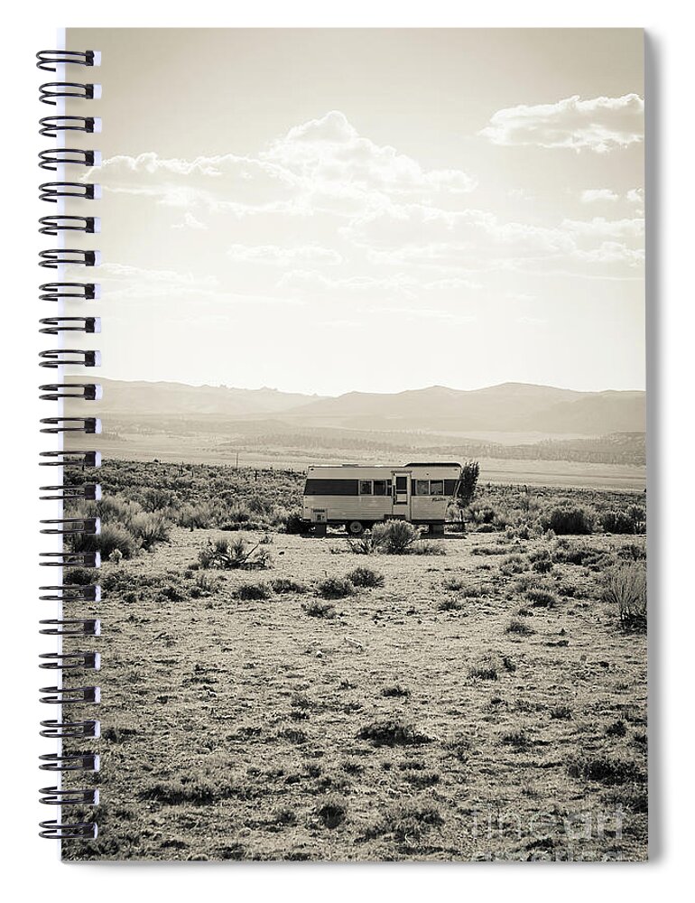 Home Spiral Notebook featuring the photograph Home Home On The Range by Edward Fielding