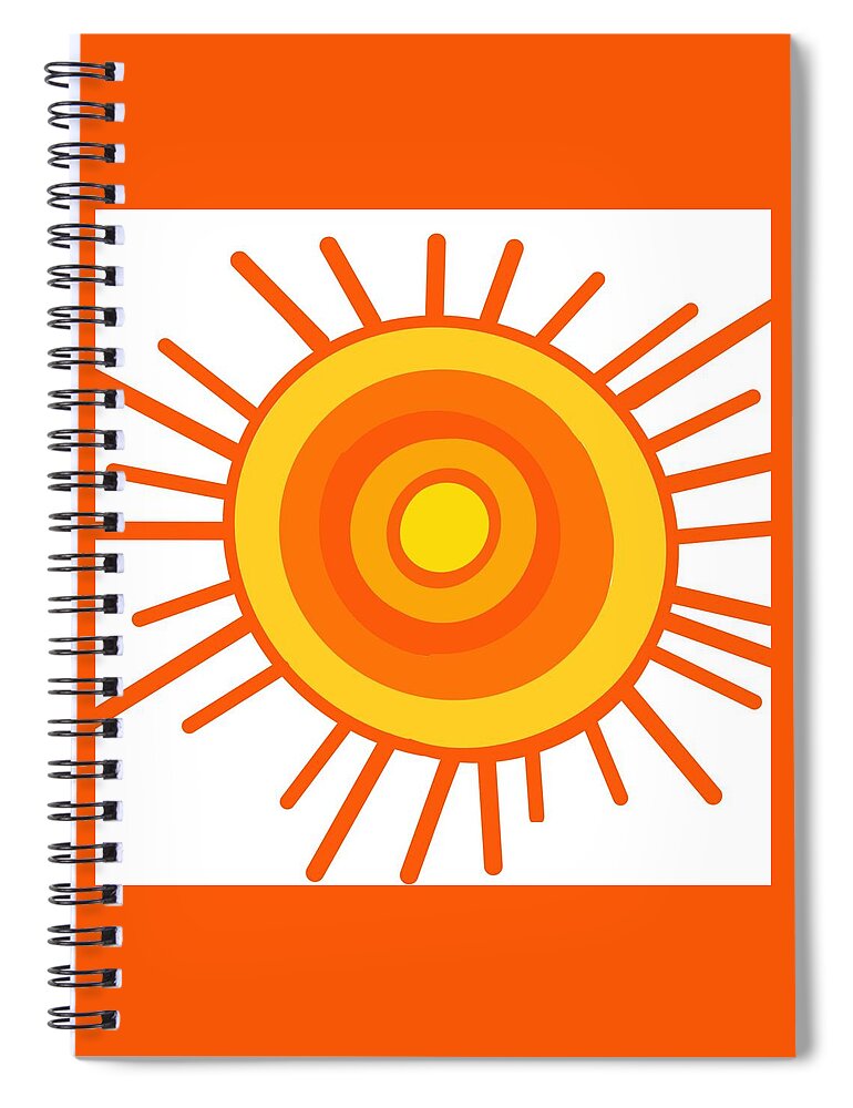 Hope Spiral Notebook featuring the digital art Hope from the Sun by Joan Ellen Kimbrough Gandy