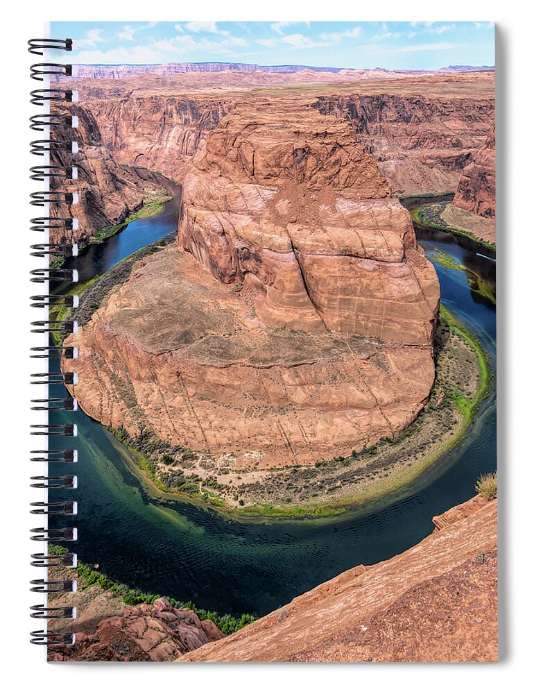 Arizona Spiral Notebook featuring the photograph Horseshoe Bend - Arizona - Vertical No2 by Debra Martz