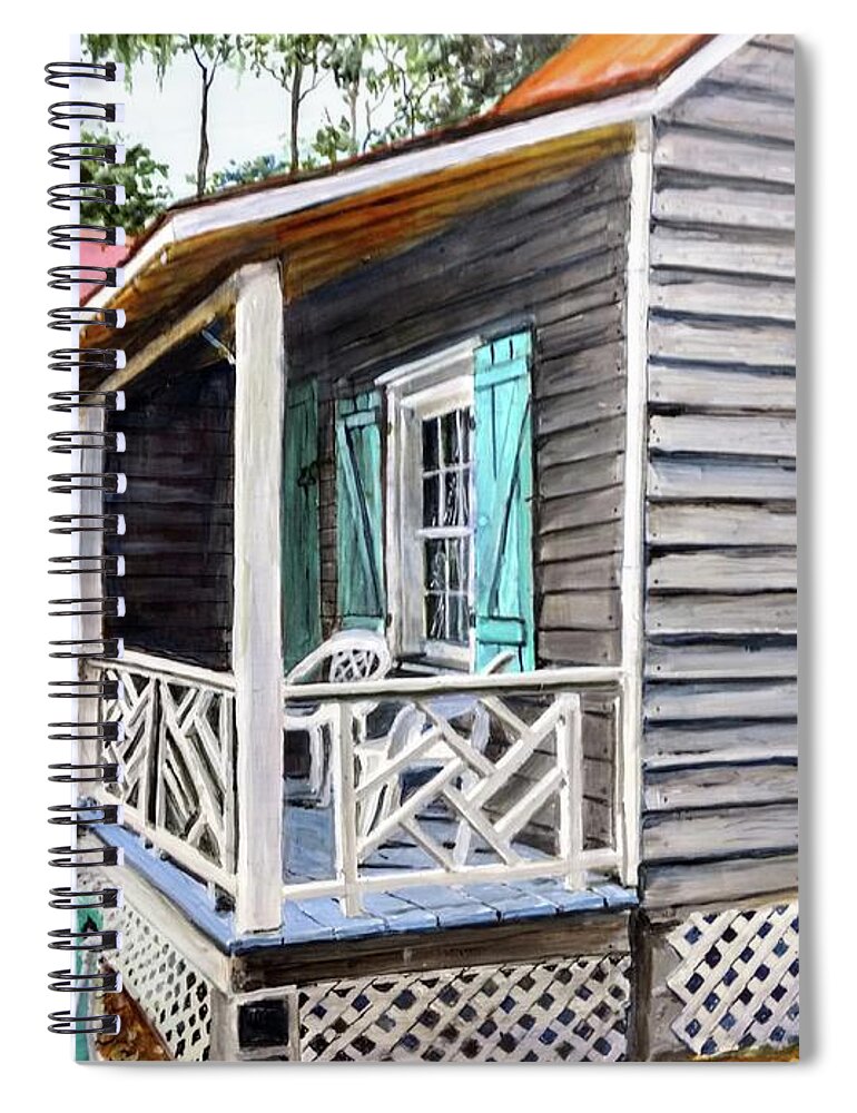 Cabin Spiral Notebook featuring the painting How I Spent My Summer vacation by William Brody
