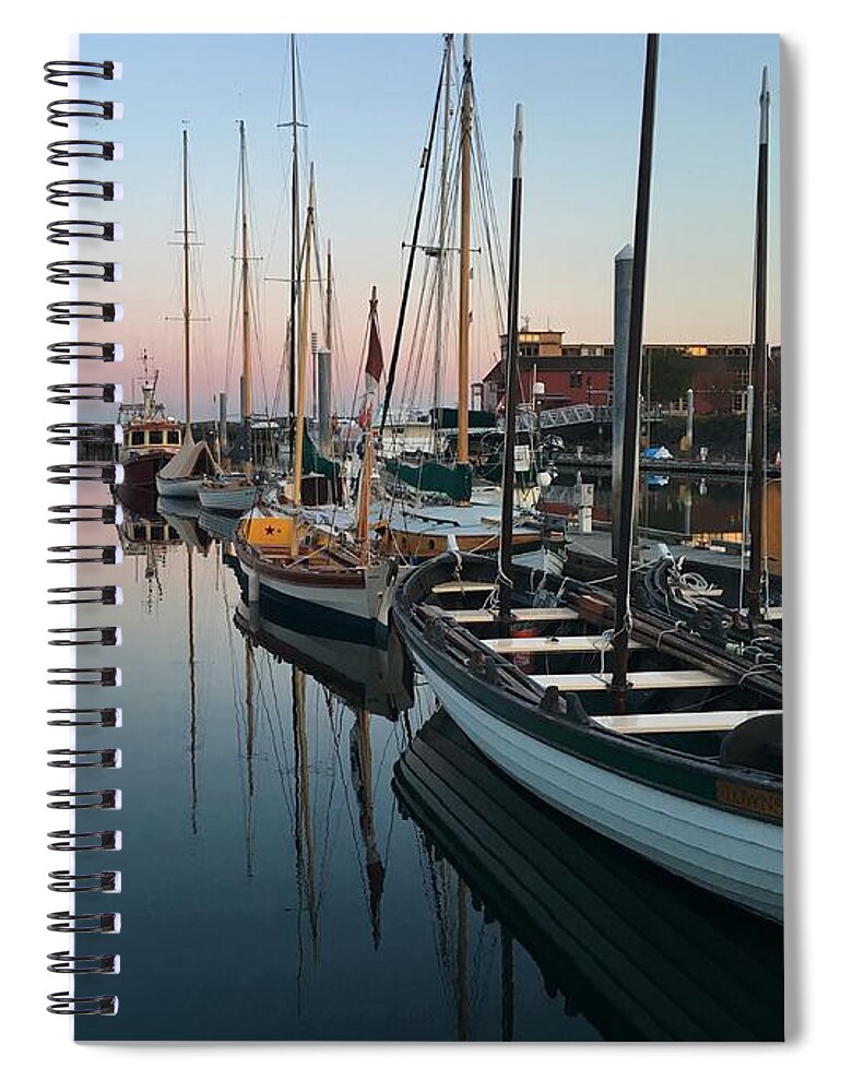 Port Townsend Spiral Notebook featuring the photograph Hudson Point Sunset by Jerry Abbott