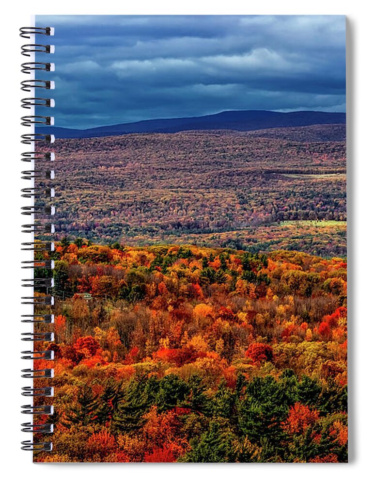 Autumn Spiral Notebook featuring the photograph Hudson Valley NY Autumn by Susan Candelario