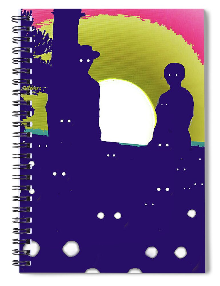 I Hear Something In The Woods Spiral Notebook featuring the digital art I Hear Something in the Woods? by Seth Weaver