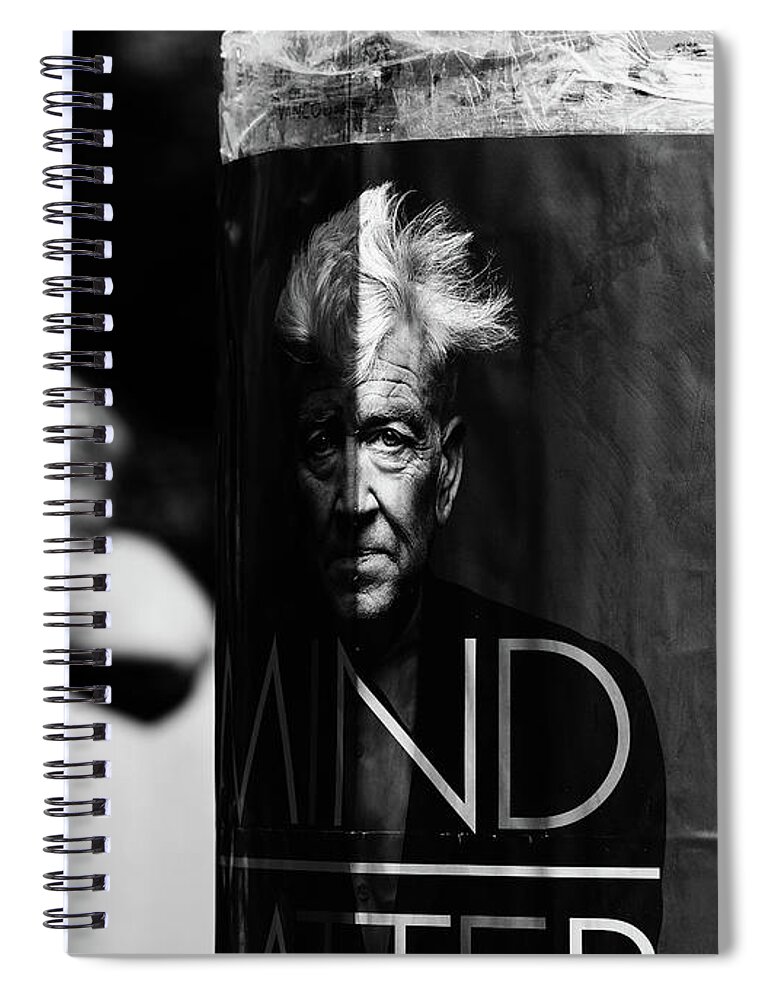 Street Photography Spiral Notebook featuring the photograph I mind your mind by J C